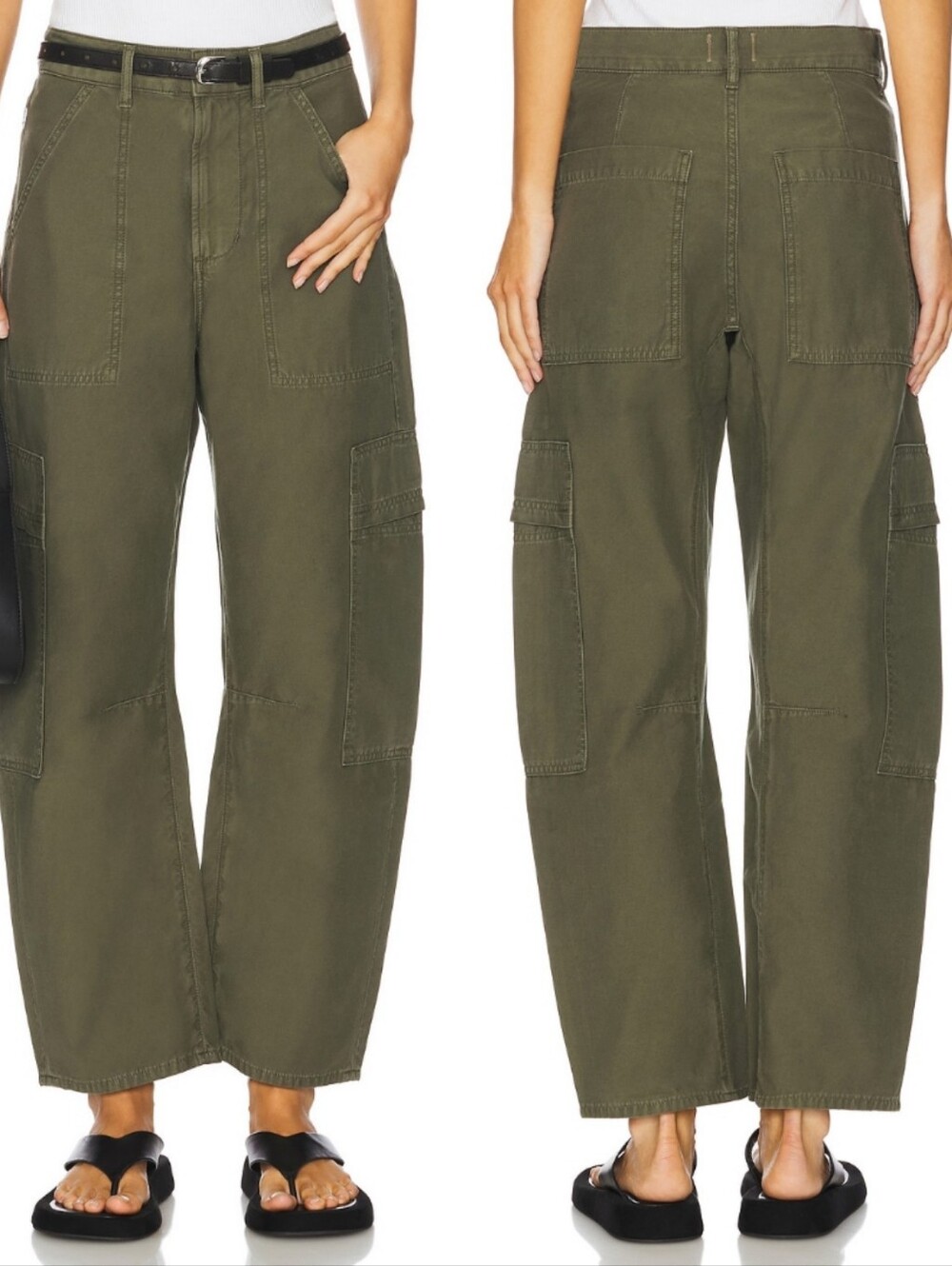 CITIZENS OF HUMANITY Marcelle Low Slung Easy Leg Cargo In Dogwood Wash NWT 28.